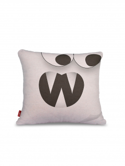 Декоративная подушка на диван • Deco / Деко •  Стикер белый 45 х 45 см