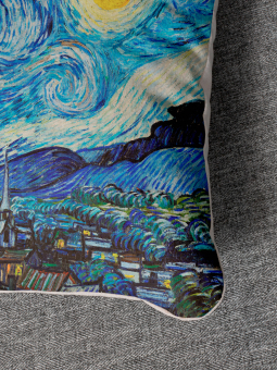 Декоративная подушка на диван • Deco / Деко •  Ван Гог  Звездная ночь 45 х 45 см