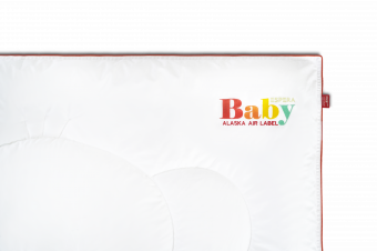 Стеганое одеяло 100 х 135 см  • Alaska Air Label BABY  /Аляска Эйр Лейбл Бейби  •  Слоненок — Легкое  