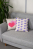 Декоративная подушка на диван • Deco / Деко •   Сердечки узор 45 х 45 см
