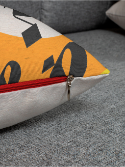 Декоративная подушка на диван • Deco / Деко •  Буква Р 45 х 45 см