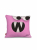 Декоративная подушка на диван • Deco / Деко •  Стикер  розовый 45 х 45 см